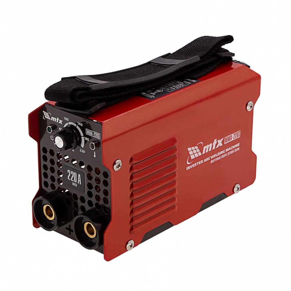 Инверторный аппарат дуговой сварки MMA-220S, 220 А, ПВ60%, диаметр электрода 1,6-5 мм MTX
