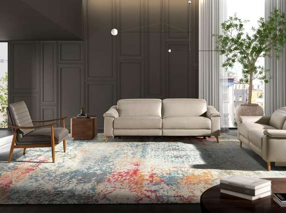 Прикроватная тумбочка 7165/MB2316NS из орехового дерева с подсветкой