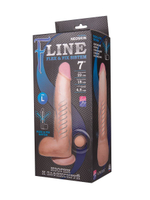 Фаллоимитатор с мошонкой на присоске F LINE - 22 см. (Цвет: телесный)