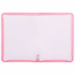 Папка объемная на молнии пластиковая BRAUBERG PASTEL, А4, 330х240 мм, 600 мкм, цвет персиковый, 271972