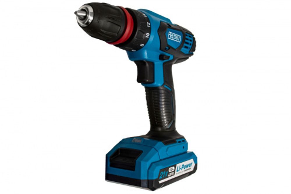 Дрель аккум. ВАРЯГ ДА-21/2+DFR 21В пат10 мм, 2 ск, 35 Hm, Li-2,0 А/ч, кейс,2 ак