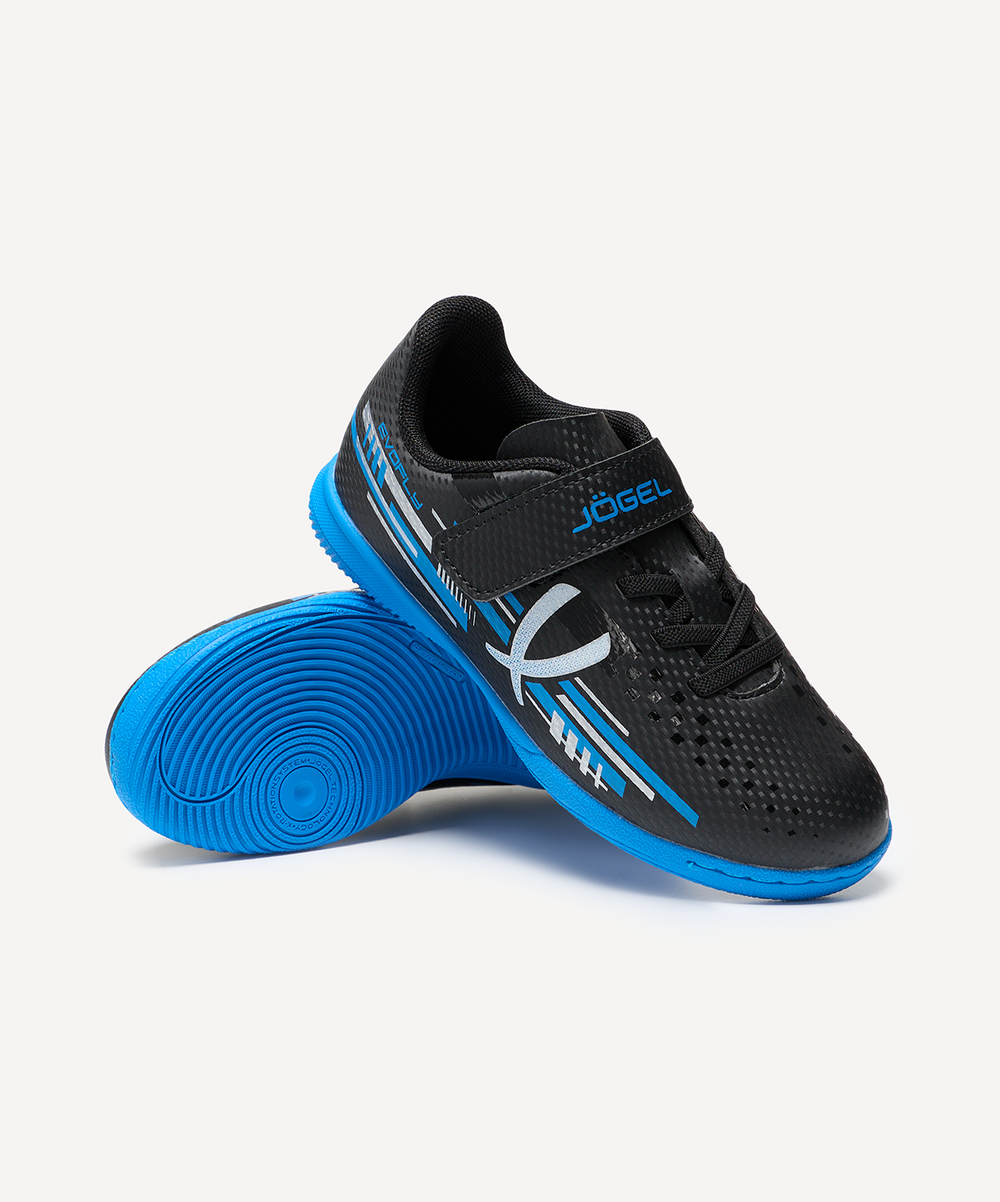 Бутсы зальные Evofly IN Talant Black/blue, детский