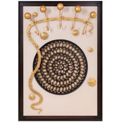 Вешалка настенная Heri 2 Каштан Амбер Бронза