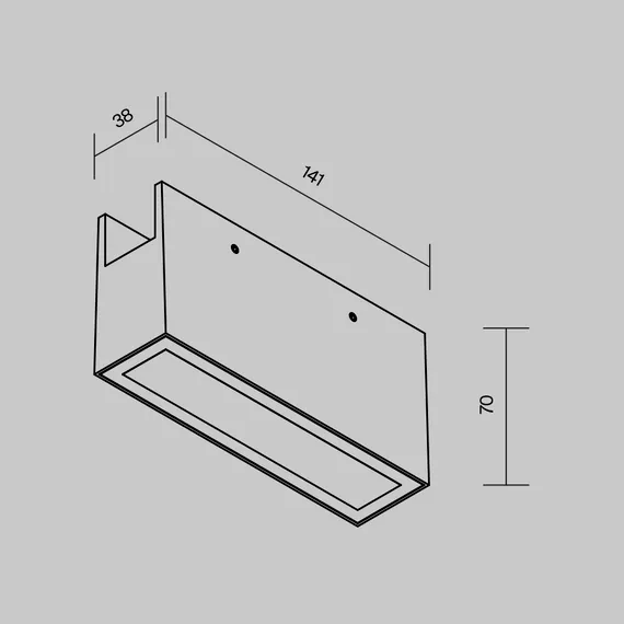 Уличный трековый светильник Точки / Points Elasity IP 3000К 10Вт 45° черный Outdoor o-tr01-2-s-10wb3k