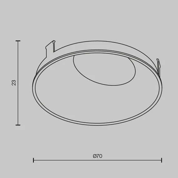 Декоративная рамка-отражатель для светильников серии Образ / Wise Technical ring057-10-mg