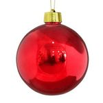большой шар на елку (красный глянцевый)