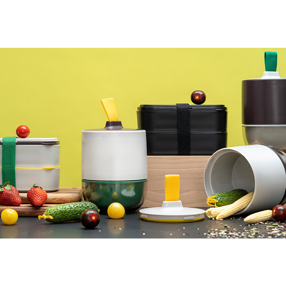 Супница 800мл Smart Solutions Meals светло-серая/зеленая