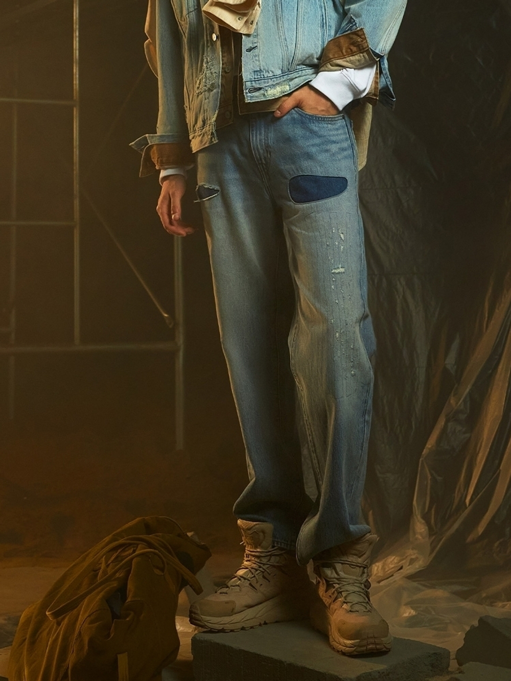 Мужские свободные прямые джинсы Levi's 568 Stay Loose 29037-0074