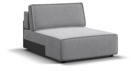 Босс Софт Модуль оттоманка Велюр Монолит сталь