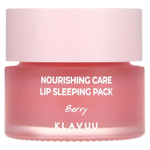 KLAVUU, Nourishing Care, ночная маска для губ, ягодная, 20 г (0,70 унции)