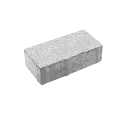 Тротуарная плитка ПРЯМОУГОЛЬНИК 200x100 мм - Гранит Белый