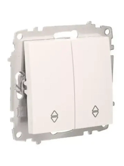 Механизм 2-клавишный выключатель проходной Zena