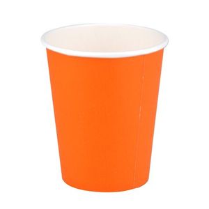 Стакан Upack бумажный для горячих напитков 250 мл. оранжевый без крышки(LP0058) 50 шт/уп 1 000 шт/ко
