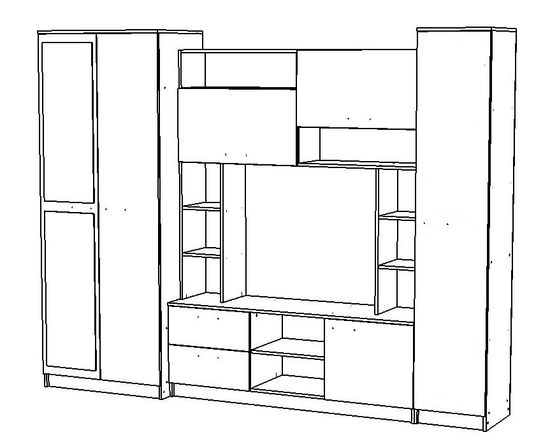 Гостиная ФОДЖА левая
