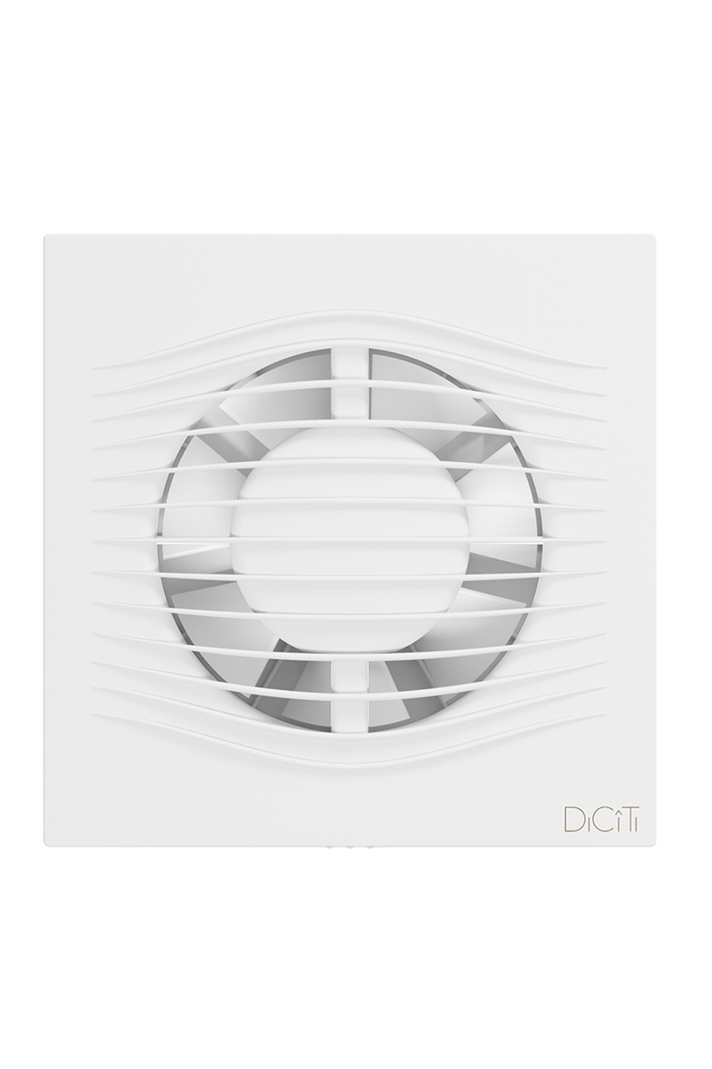 Вентилятор накладной SLIM D100 обр.клапан Matt white DICITI