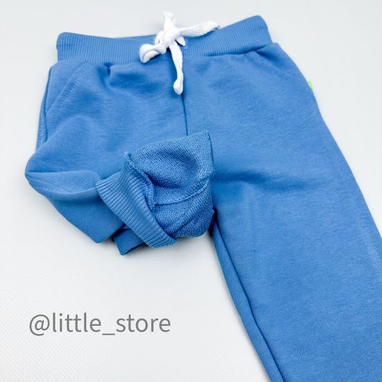 Брюки из футера, Сине-голубые