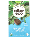 Alter Eco, Органический темный молочный шоколад, шелковые бархатные трюфели, 10 трюфелей в индивидуальной упаковке, 120 г (4,2 унции)