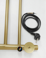 Полотенцесушитель электрический с/т Comfysan Люси (Luce) EC-8 80/50 с полкой, Матовое золото/МАТ ГОЛ