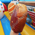 Коммерческий надувной батут "Мороженое" 6*6*3.5 м