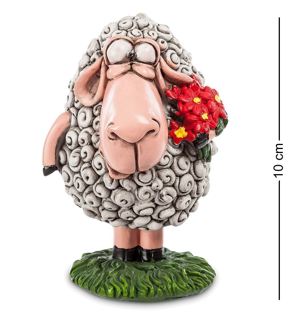 RV-358 Фигурка «Овечка с букетом» мал. (W.Stratford)