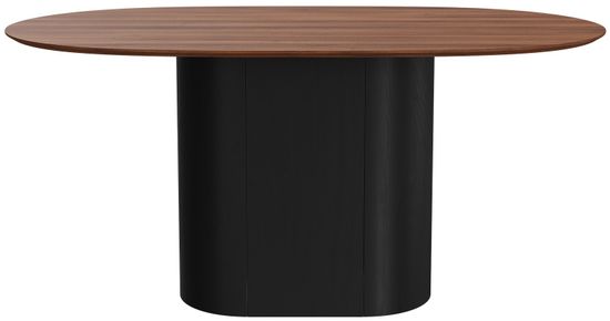 Стол обеденный Type овальный 160*95 см (орех/черный)