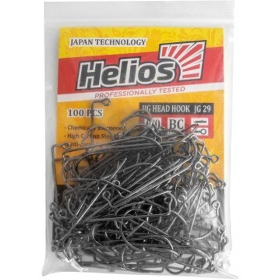 Крючок джиговый JG-29 №6/0 цвет BC (100шт) Helios (HS-JG-29-6/0)