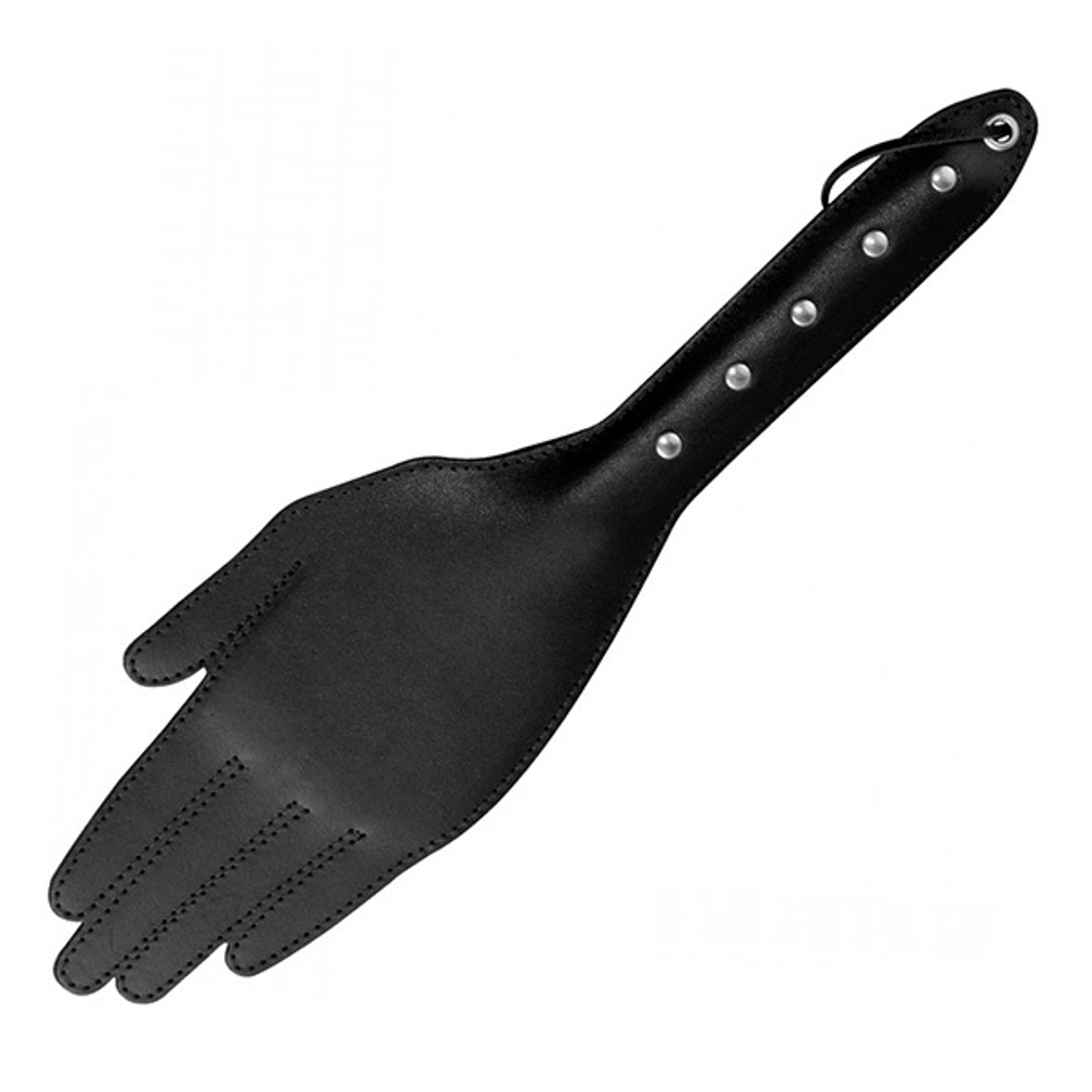 Черная шлепалка 35см в форме ладошки Sitabella BDSM Accessories 3035-1