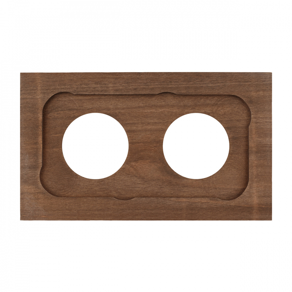 Рамка 2-х постовая, скрытый монтаж, Шедель Форест, дерево, цвет винтаж BF7-620-18