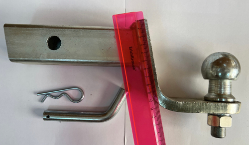 Узел сцепной в сборе под квадрат 50х50 оцинкованный с шаром E занижение 90мм Автос.TY-05-09Z