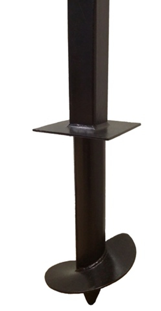 Столб 3,5 метра для забора комбинированный 76/80х80