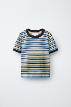 ZARA ФУТБОЛКА В ПОЛОСКУ, РАЗНОЦВЕТНЫЙ