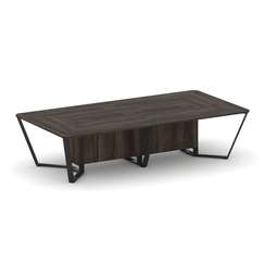 Steel Meet Стол переговорный прямоугольный KD-PR.B.SP-12 Дуб Мали/Металл Черный 3200*1600*750