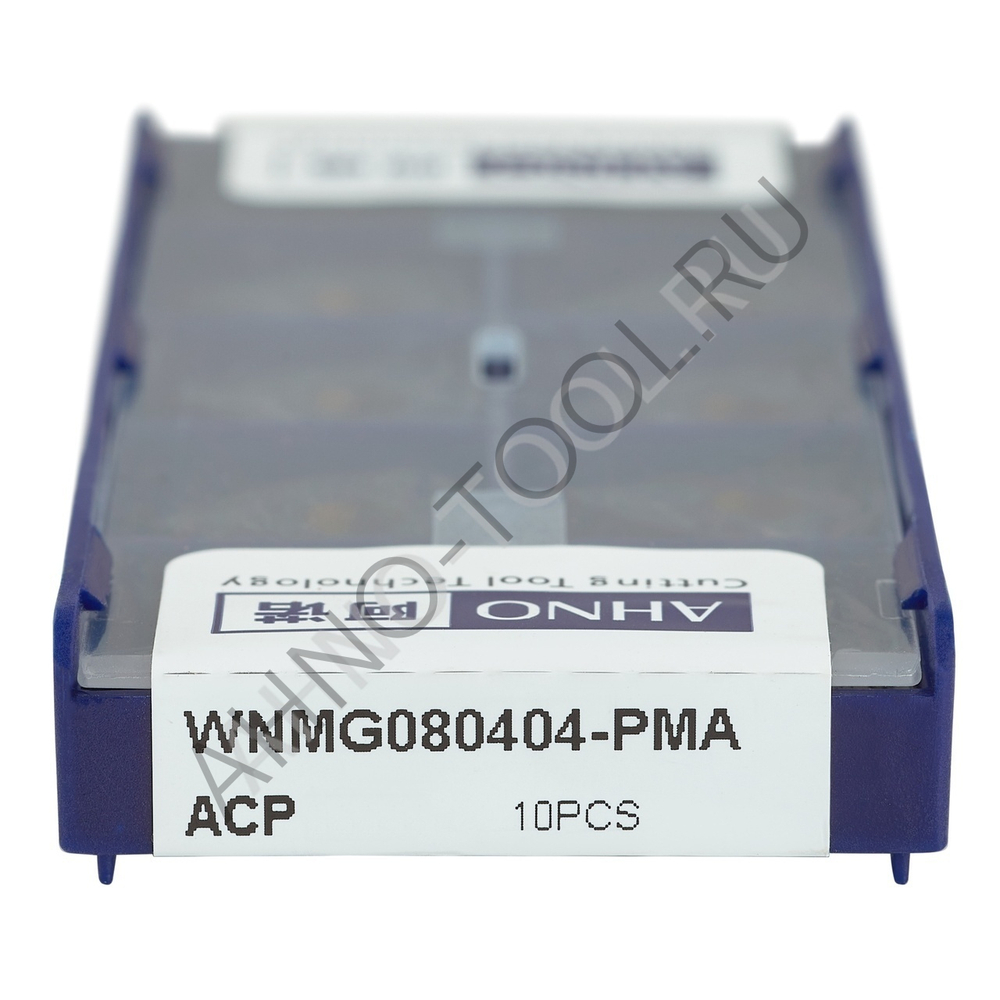 Пластина твердосплавная ISO WNMG080404-PMA ACP20E AHNO по стали, получистовая