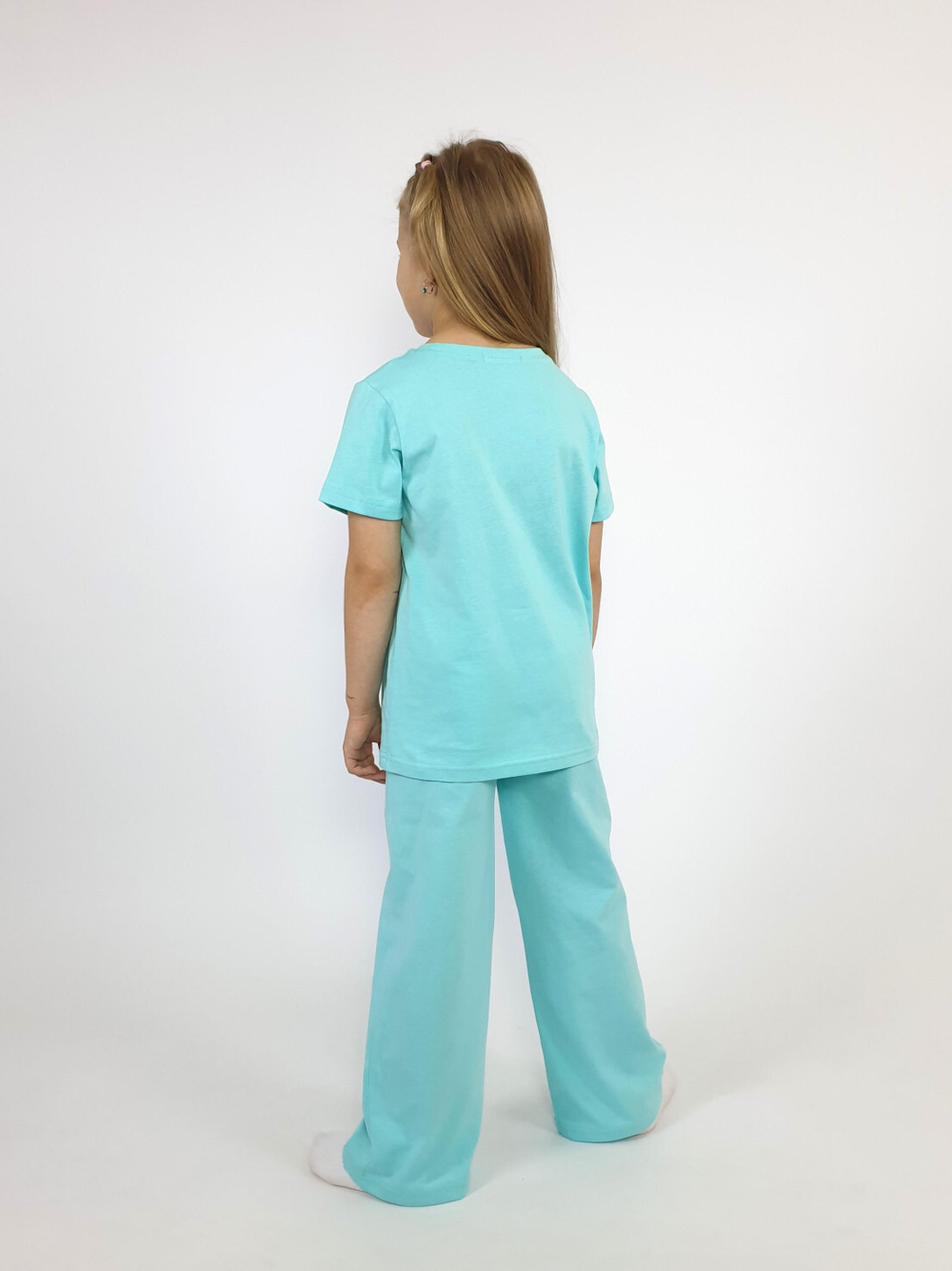 7-55-4 Пижама для девочки (фуфайка и брюки)