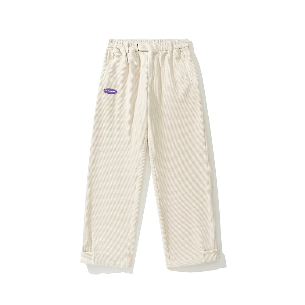 Брюки вельветовые бежевые YMKASHIX