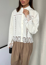 Хлопковая блузка Zara, L