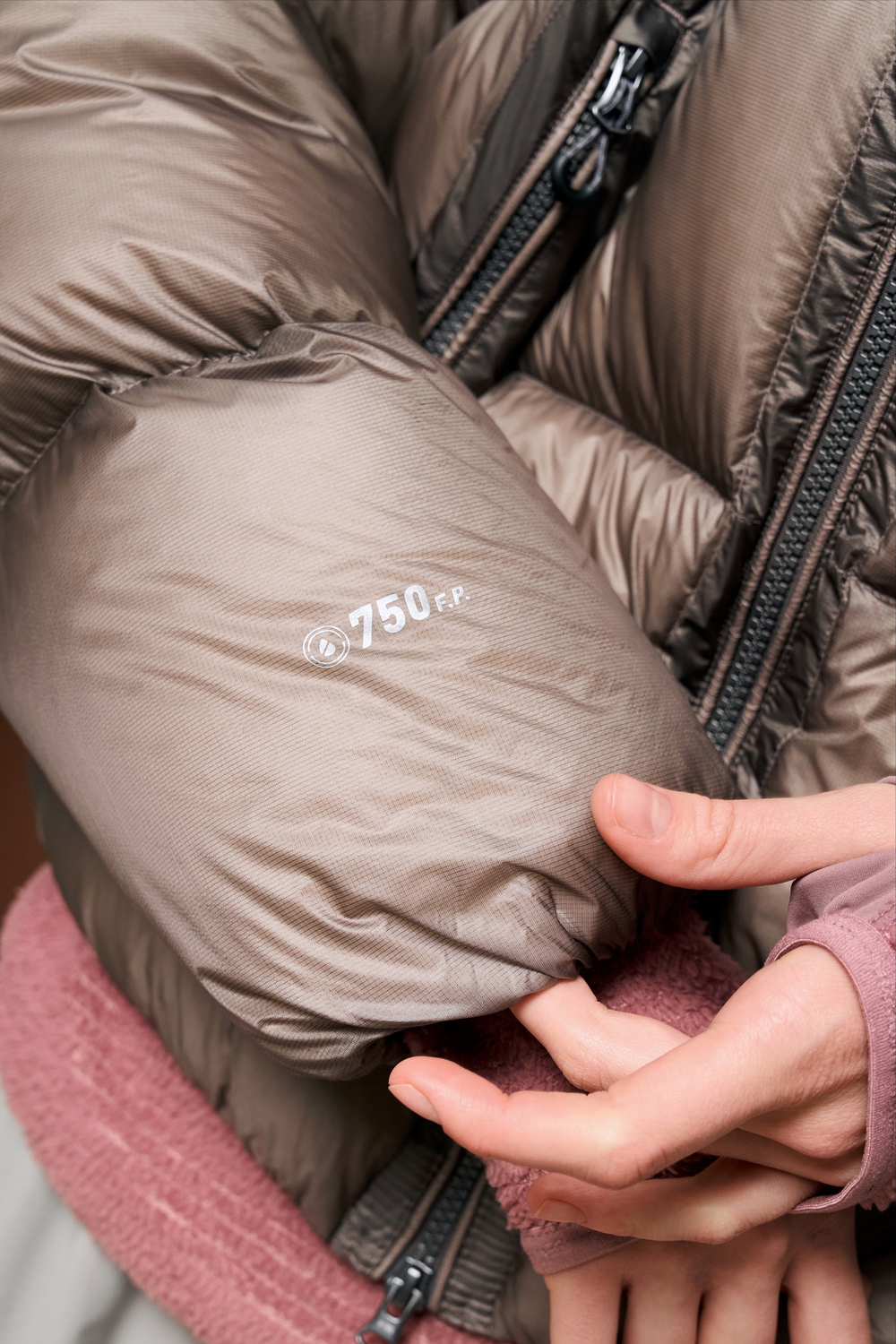 Куртка Nothomme Blue Monte Women’s Large Down Jacket "Ash Purple"