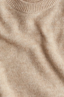 H&M Трикотажная футболка, бежевый