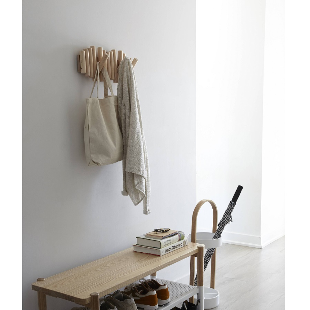 Вешалка настенная UMBRA Picket, 5 крючков, натуральное дерево