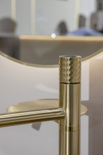 Смеситель STICK напольный для умыв. Matt Gold с ручкой DIAMOND