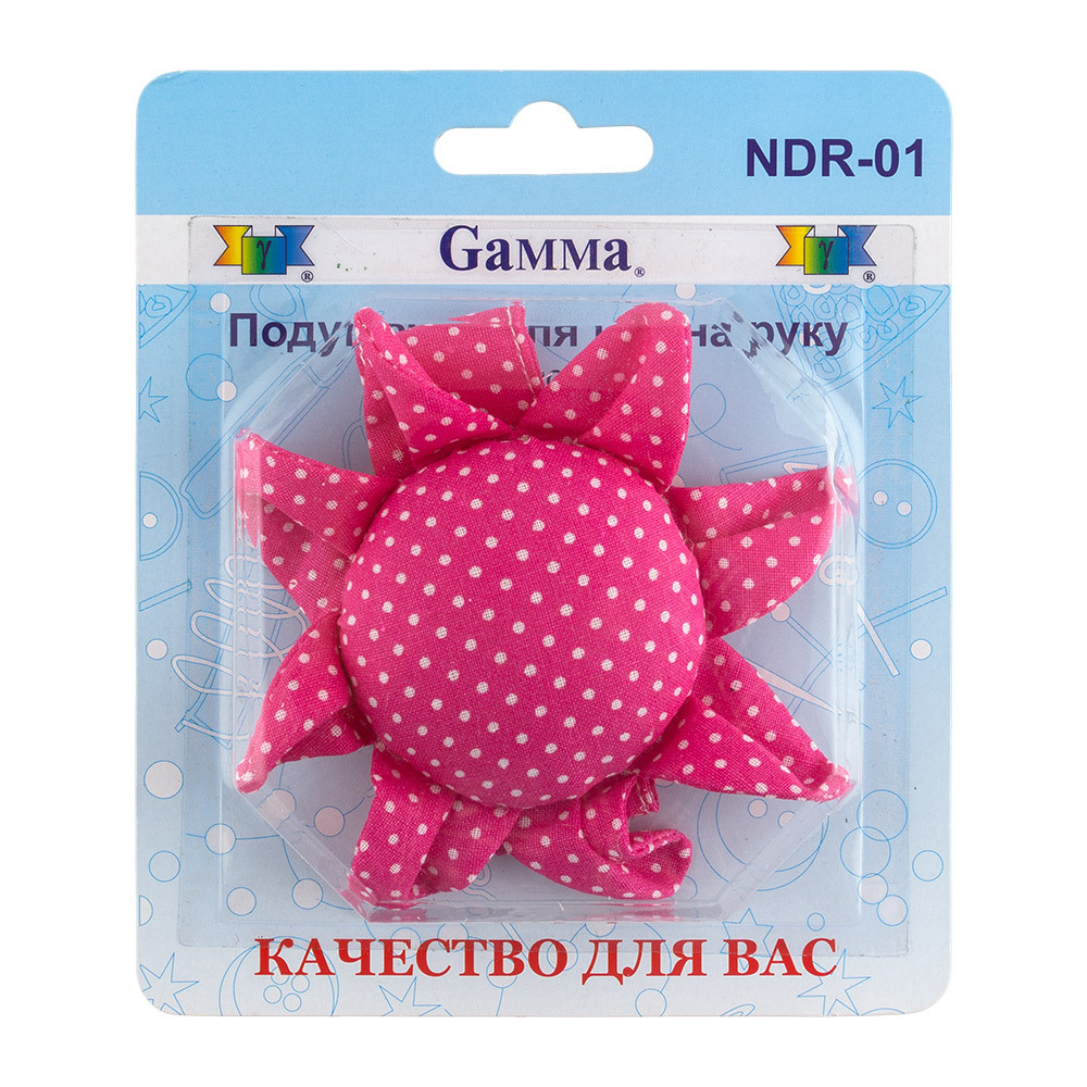 "Gamma" NDR-01 Подушечка для игл на руку 9 см в блистере "цветок"