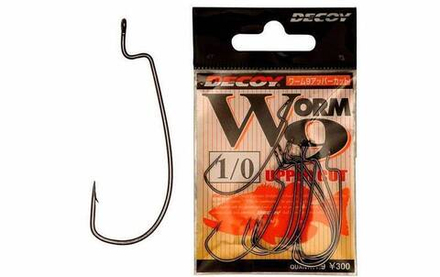 Крючок Decoy офсетный WORM 9 #1/0 (9шт)