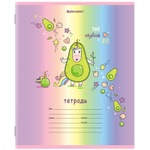 Тетрадь 12 л. BRAUBERG клетка обложка картон "ЕДИНОРОГ" (60 штук в упаковке)