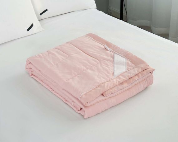 Одеяло Шарлиз (пудра) микроволокно в тенселе всесезонное