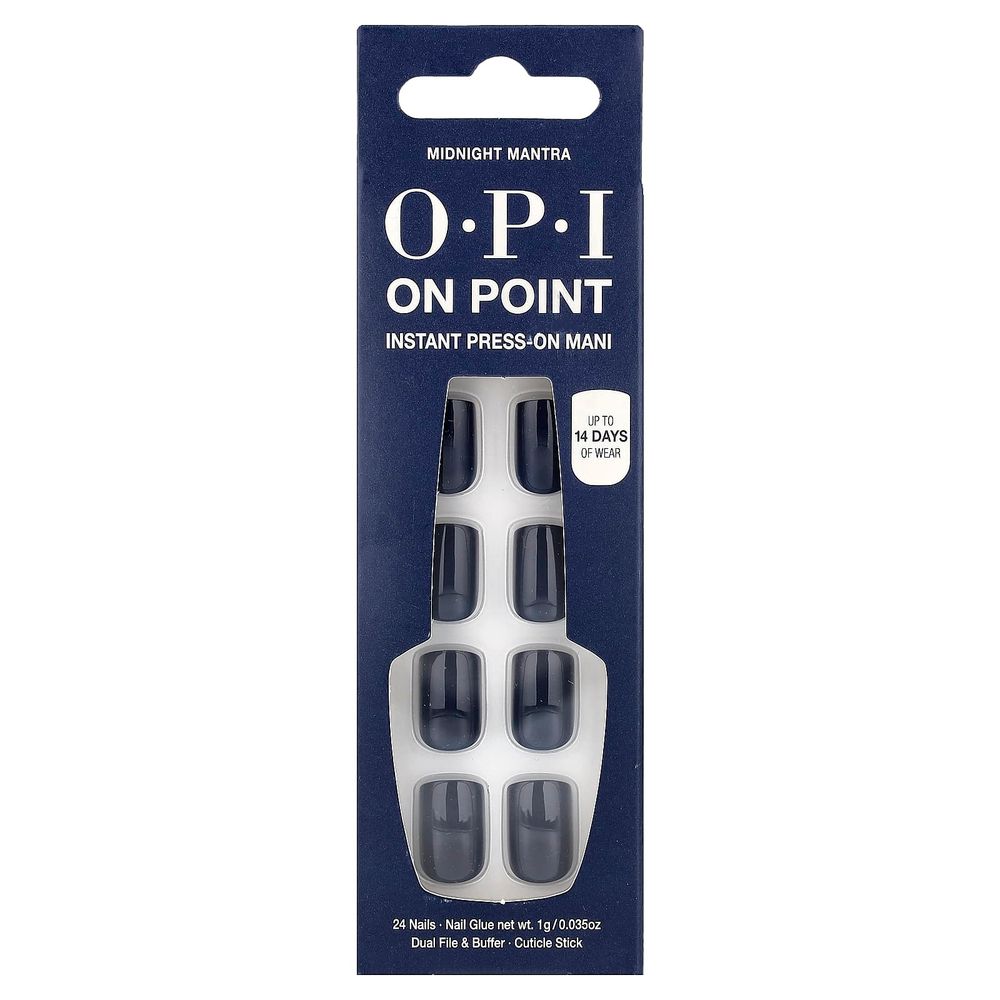 OPI, On Point, мгновенный массажер для лица, короткая, полуночная мантра, набор из 27 предметов