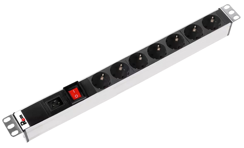 Блок розеток 19", 7 розеток ЦМО R-16-7S-V-440-Z