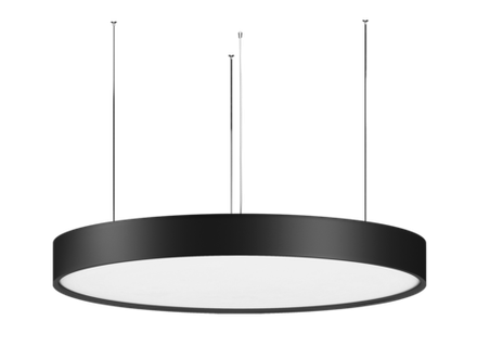 Подвесной светодиодный светильник, 96Ватт, 3000К, D-800мм., черный