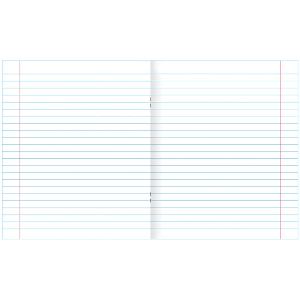 Тетрадь 12л, линия, зеленая обложка, Маяк