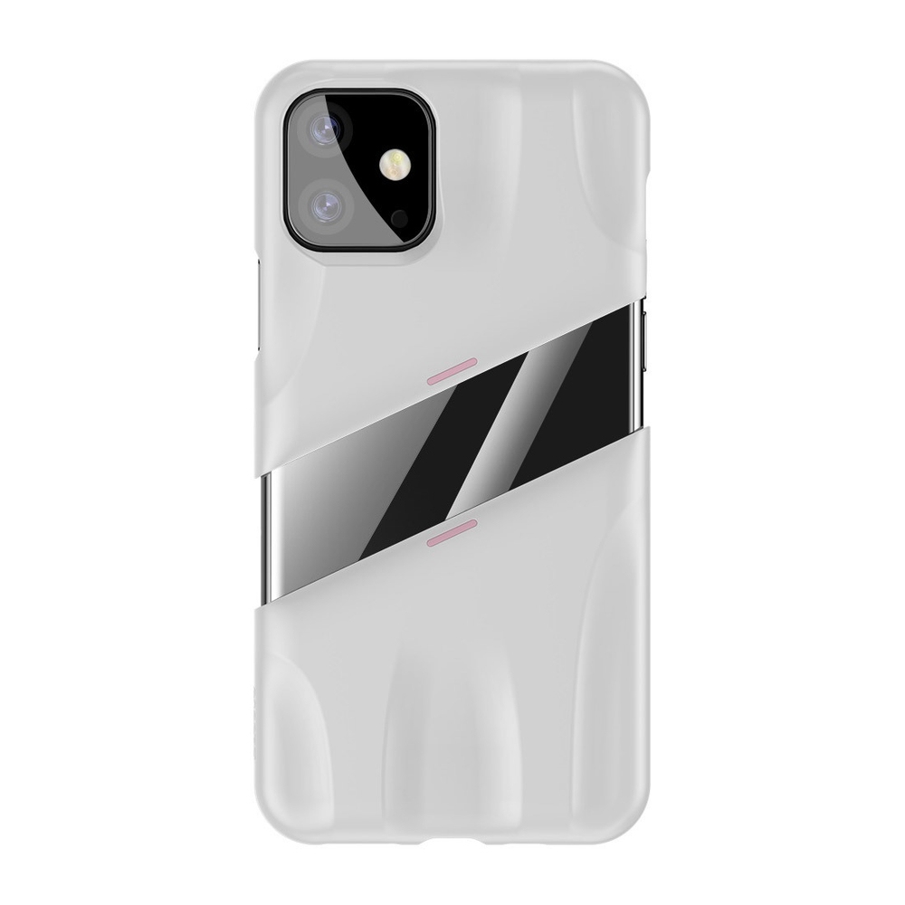 Чехол для Apple iPhone 11 Baseus Let''s go Airflow Cooling Game Protective Case - White&Pink