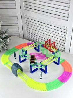 Трек "Вираж" 200см со световыми эффектами, светится в темноте (200762115)